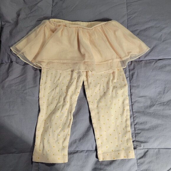 Carter's Girls Pink Multi-layered Tutu And Leggings Size 24M - Picture 1 of 6